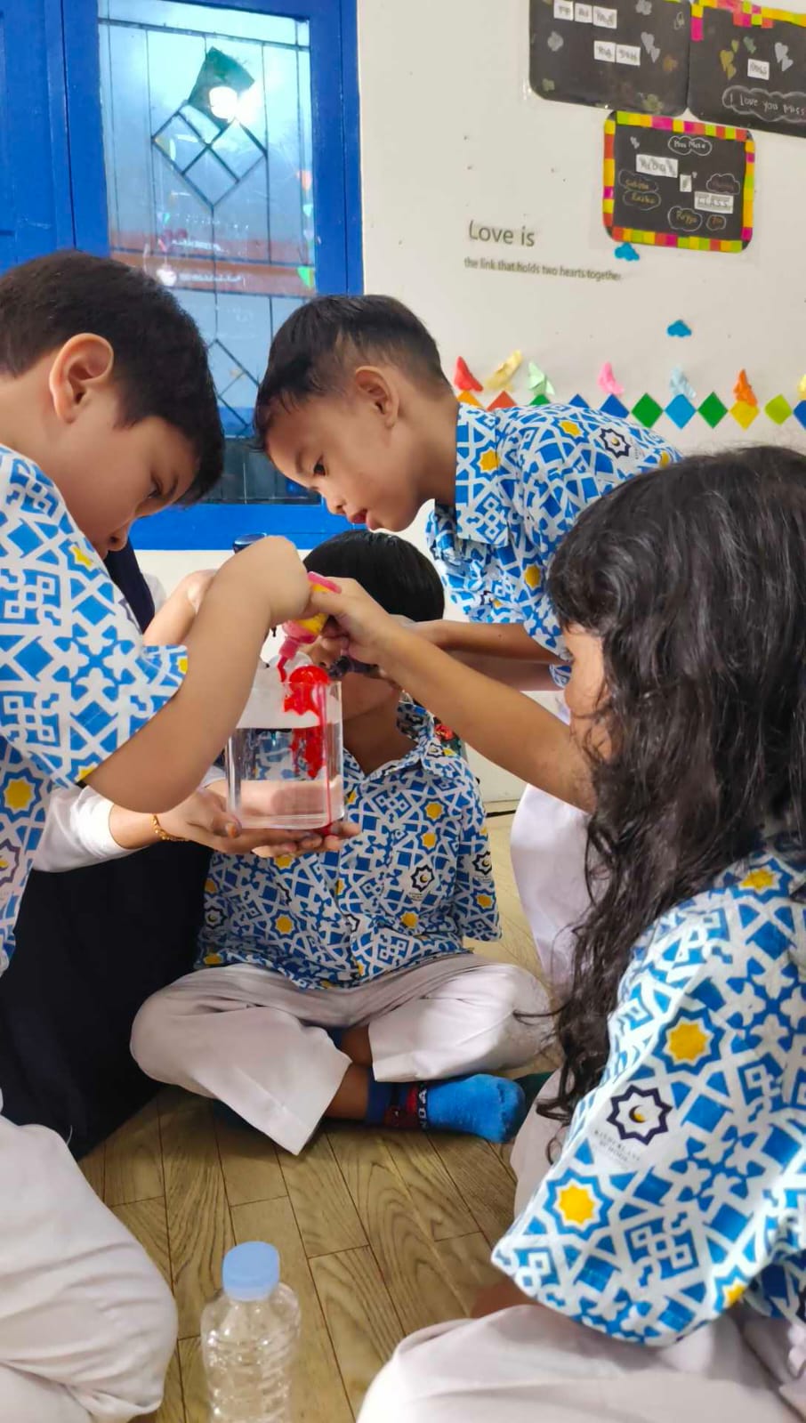 Group science experiment session